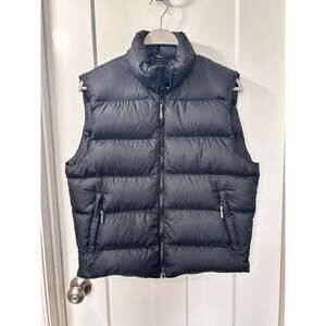 Mountain equipment co-op black puffer‎ goose down vest with pockets